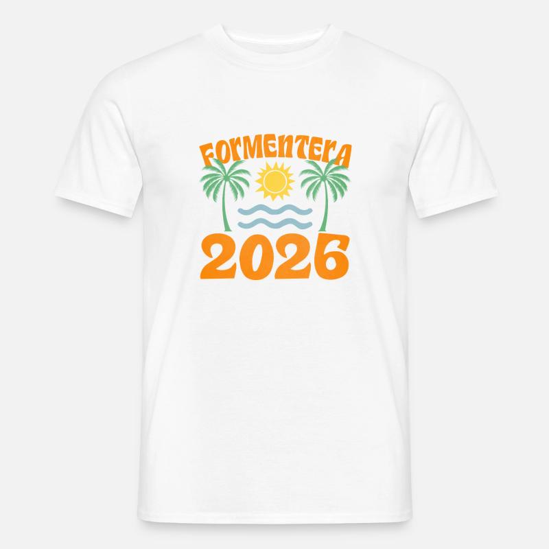 Formentera 2026 - Männer T-Shirt - Weiß