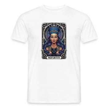Tarotkarte der Nofretete - Männer T-Shirt - Weiß - Vorne - AI Model Male 178 dark (178cm)