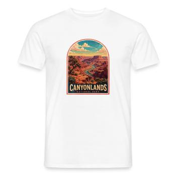 Canyonlands National park  - Männer T-Shirt - Weiß - Vorne - AI Model Male 178 dark (178cm)