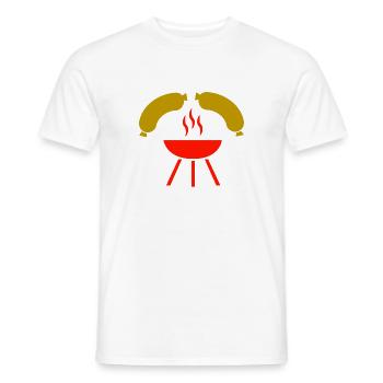 Griller - T-shirt homme - blanc - Devant - AI Model Male 178 dark (178cm)