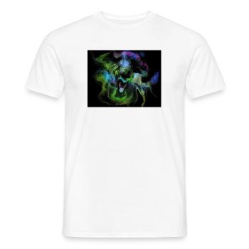 Orbe de la Nébuleuse de Fumée Cosmique - T-shirt homme - blanc - Devant - AI Model Male 178 dark (178cm)