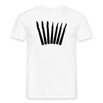 Chirurg | Skalpelle | scalpels - black design - Männer T-Shirt - Weiß - Vorne - AI Model Male 178 dark (178cm)
