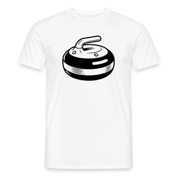 Curling Stone - Männer T-Shirt - Weiß - Vorne - AI Model Male 178 dark (178cm)