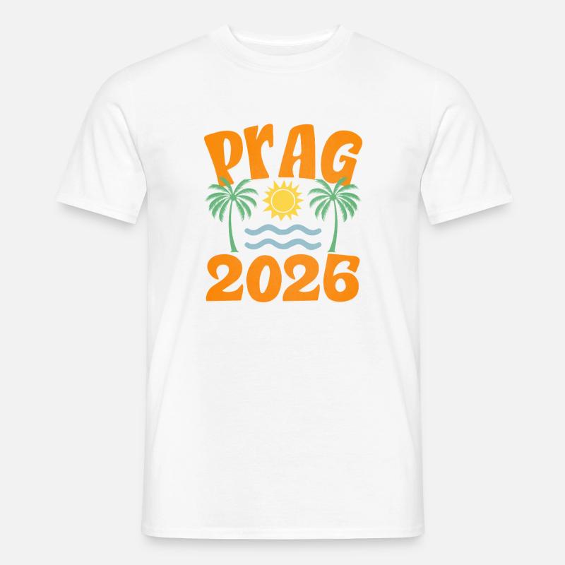 Prag 2026 - Männer T-Shirt - Weiß