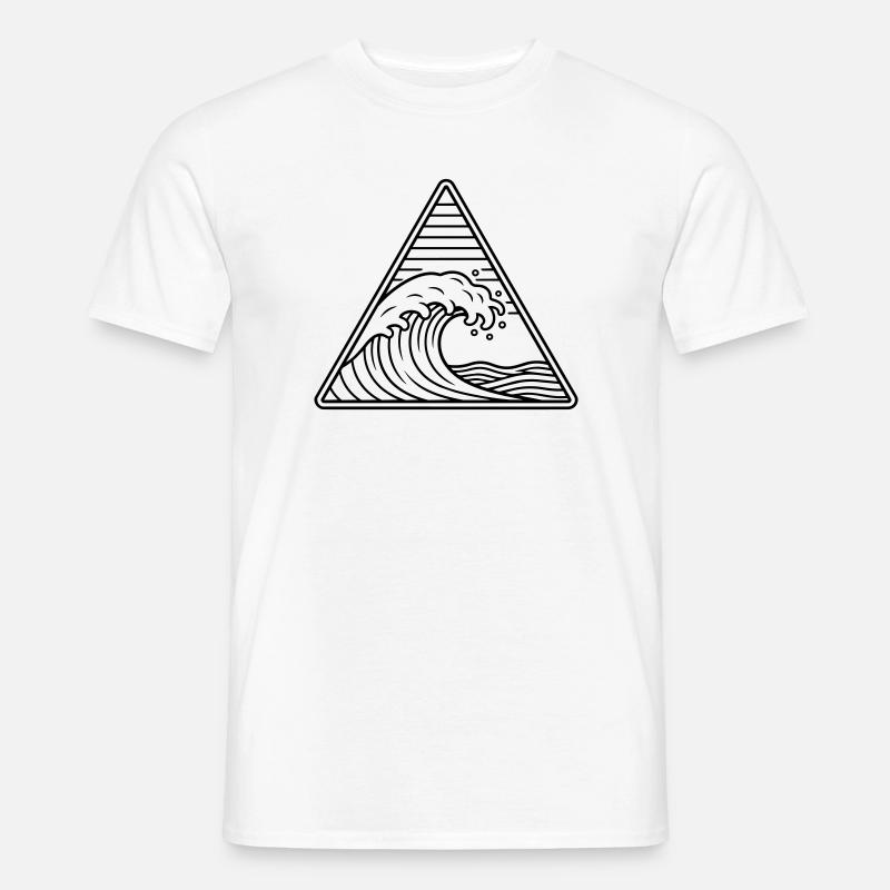 Meereswelle - Männer T-Shirt - Weiß