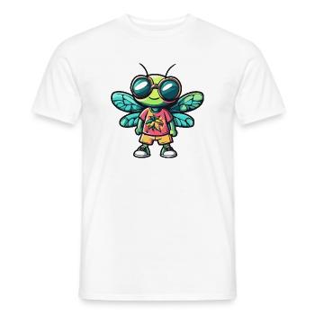 Vacances de bandes dessinées Dragonfly - T-shirt homme - blanc - Devant - AI Model Male 178 dark (178cm)