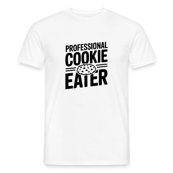 Mangeur de biscuits professionnel - T-shirt homme - blanc - Devant - AI Model Male 178 dark (178cm)