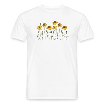 Fleur - T-shirt homme - blanc - Devant - AI Model Male 178 dark (178cm)