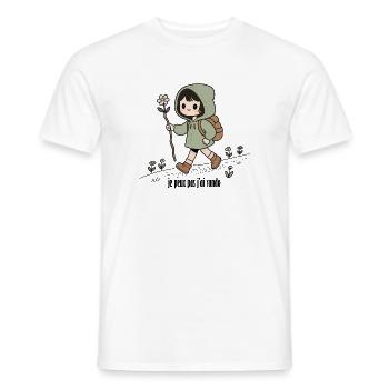 Randonneuse , je peux pas j'ai rando - T-shirt homme - blanc - Devant - AI Model Male 178 dark (178cm)