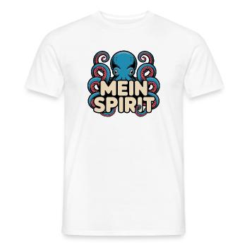 Mein Spirit Kraken Oktopus Illustration - Männer T-Shirt - Weiß - Vorne - AI Model Male 178 dark (178cm)