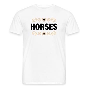 Cavaliers nobles en lettres - T-shirt homme - blanc - Devant - AI Model Male 178 dark (178cm)
