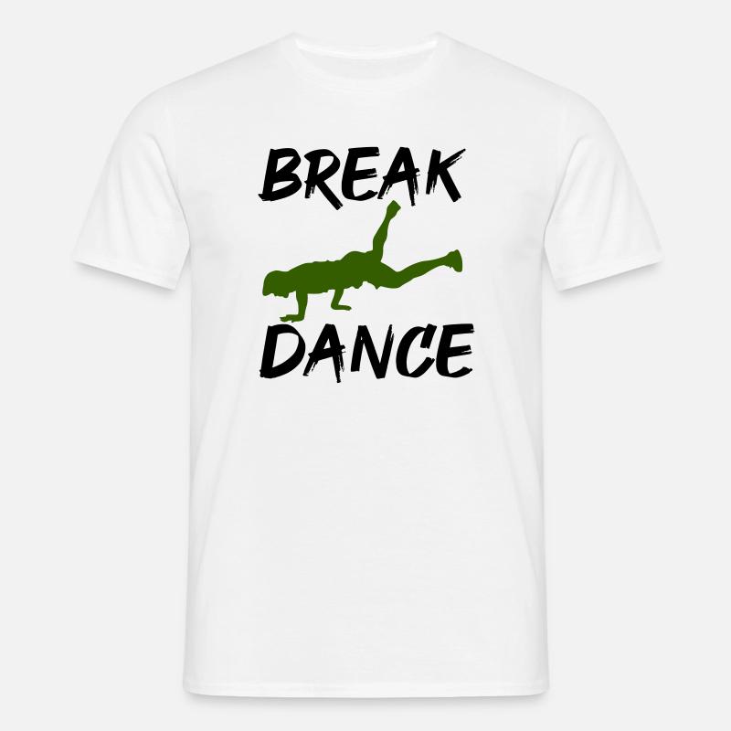 Breakdance - Männer T-Shirt - Weiß