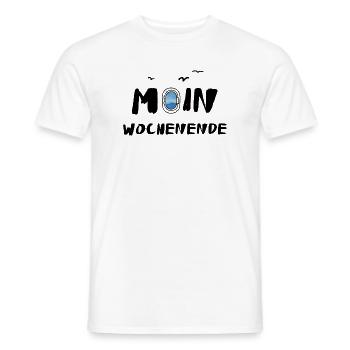 Hello Weekend - Men's T-Shirt - white - Front - AI Model Male 178 dark (178cm)