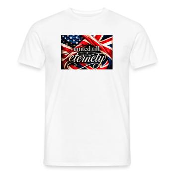 Vereinigte Flaggen bis zur Ewigkeit - Männer T-Shirt - Weiß - Vorne - AI Model Male 178 dark (178cm)