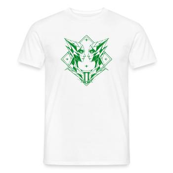 Gémeaux – Dualité et Équilibre - T-shirt homme - blanc - Devant - AI Model Male 178 dark (178cm)