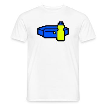 Praktischer Trinkgürtel Läufer - Männer T-Shirt - Weiß - Vorne - AI Model Male 178 dark (178cm)