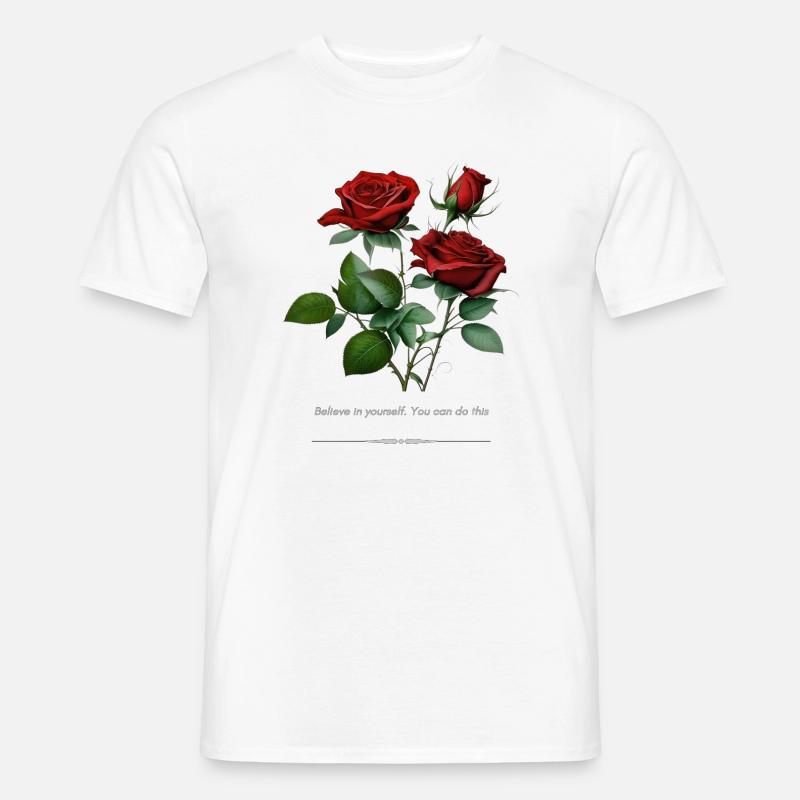 Rose - Men’s T-shirt - white