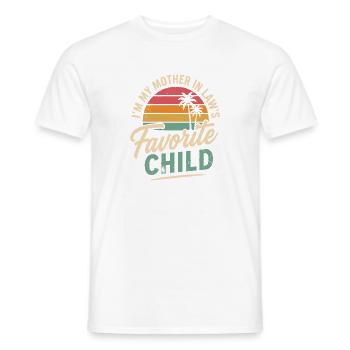 Lieblingskind der Schwiegermutter - Männer T-Shirt - Weiß - Vorne - AI Model Male 178 dark (178cm)