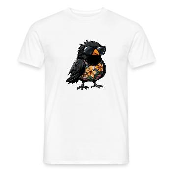 Vacances de bandes dessinées Raven Crow - T-shirt homme - blanc - Devant - AI Model Male 178 dark (178cm)