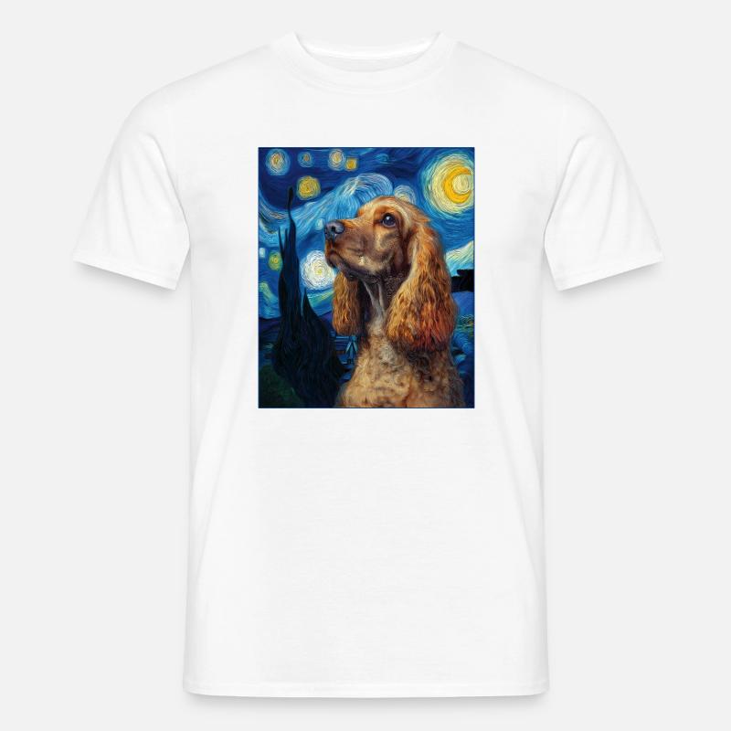 Cocker Spaniel Hund - Männer T-Shirt - Weiß