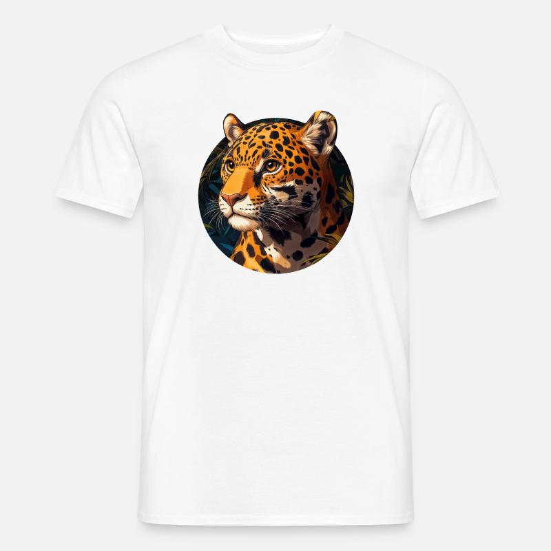 Design de Jaguar - Männer T-Shirt - Weiß