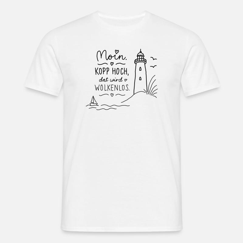 Moin Kopp high cloudless - Men's T-Shirt - white