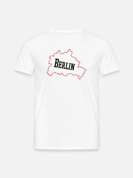 berlin_umriss_02 - Men's T-Shirt - white
