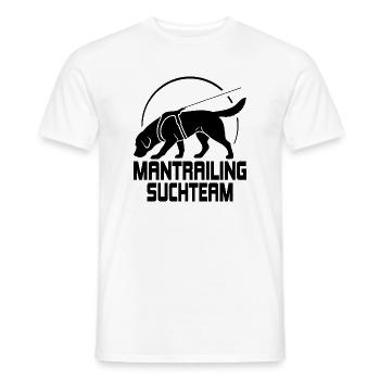 Labrador Mantrailing Suchteam Hunde Hund Wilsigns - Männer T-Shirt - Weiß - Vorne - AI Model Male 178 dark (178cm)