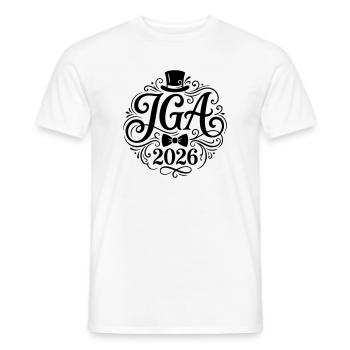 Jga 2026 Junggesellenabschied - Männer T-Shirt - Weiß - Vorne - AI Model Male 178 dark (178cm)