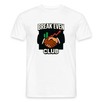 Break Even Club Growth Partner - Men's T-Shirt - white - Front - AI Model Male 178 dark (178cm)