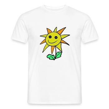 Enfants des fleurs Tournesols - T-shirt homme - blanc - Devant - AI Model Male 178 dark (178cm)