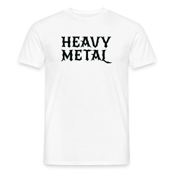 Heavy Metal Gothic-Logo - Männer T-Shirt - Weiß - Vorne - AI Model Male 178 dark (178cm)