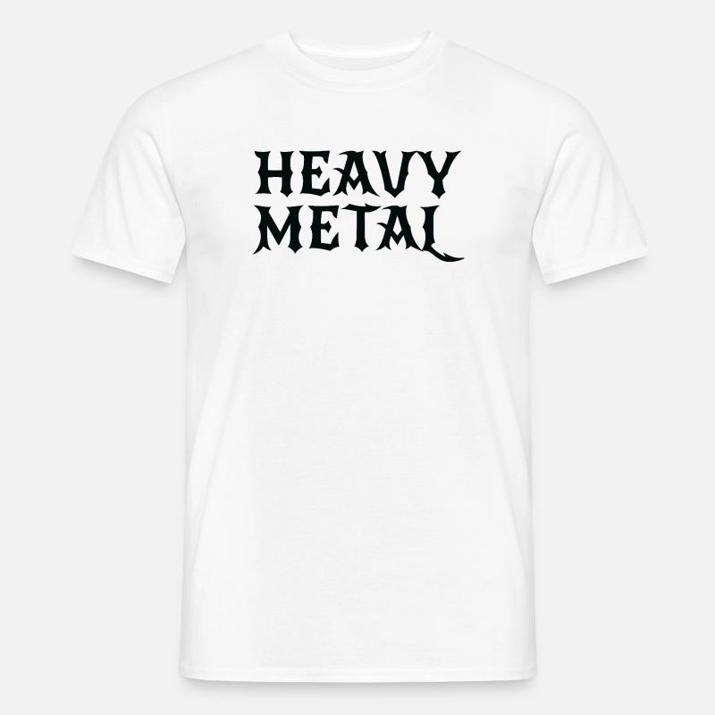 Heavy Metal Gothic logo - Men’s T-shirt - white
