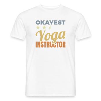 Lustiger Yogalehrer - Männer T-Shirt - Weiß - Vorne - AI Model Male 178 dark (178cm)