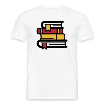 Lecture BookTok Colorée - T-shirt homme - blanc - Devant - AI Model Male 178 dark (178cm)