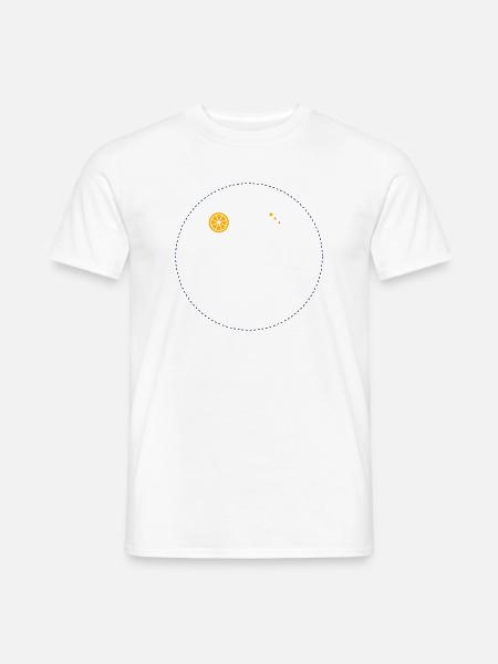 Citrus Orbit Print - Men's T-Shirt - white
