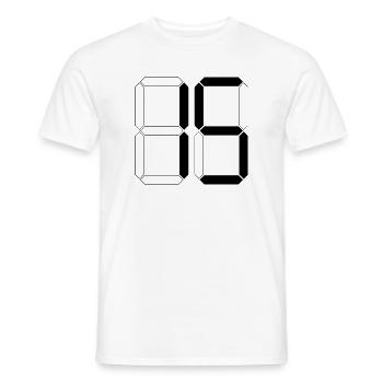 NUMBER 15 Fifteen Birthday Gift Digital - Men's T-Shirt - white - Front - AI Model Male 178 dark (178cm)