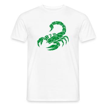 Scorpion – Pouvoir & Mystère - T-shirt homme - blanc - Devant - AI Model Male 178 dark (178cm)