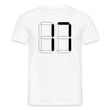 NUMBER 17 Seventeen Birthday Gift Digital - Men's T-Shirt - white - Front - AI Model Male 178 dark (178cm)