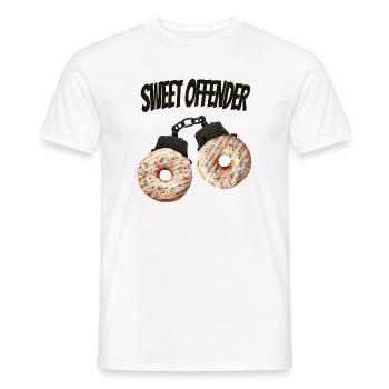 Sweet Open Donut Drôle de T-shirt - T-shirt homme - blanc - Devant - AI Model Male 178 dark (178cm)