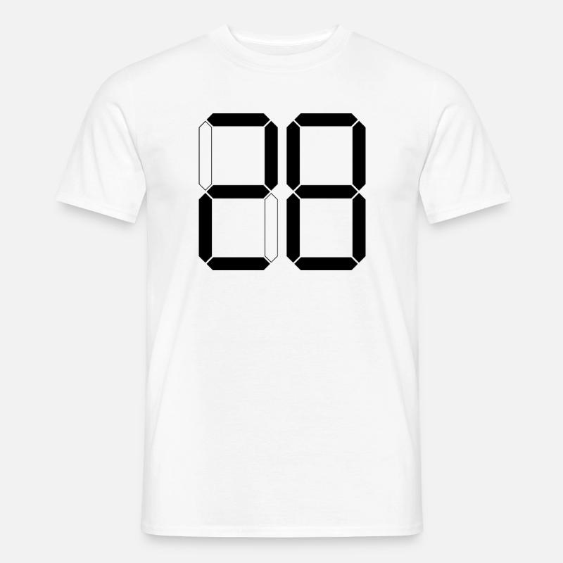 NUMMER 28 Achtundzwanzig Geschenk Digital - Männer T-Shirt - Weiß