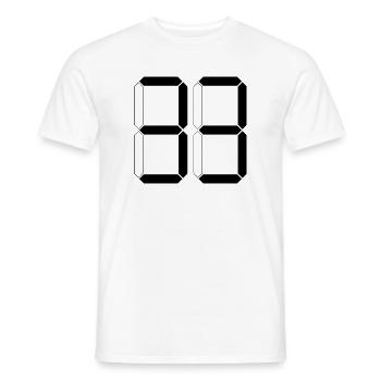 NUMBER 33 Thirty-Three Gift Digital - Men's T-Shirt - white - Front - AI Model Male 178 dark (178cm)