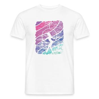 Aerialist Vintage Aerial Ring Lyra Air Ring - Men's T-Shirt - white - Front - AI Model Male 178 dark (178cm)