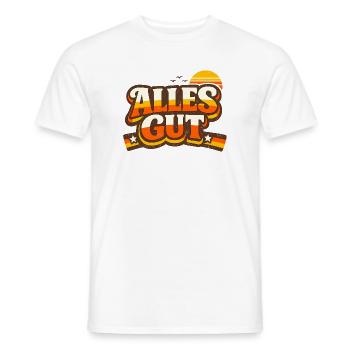 Alles Gut Spruch - Männer T-Shirt - Weiß - Vorne - AI Model Male 178 dark (178cm)