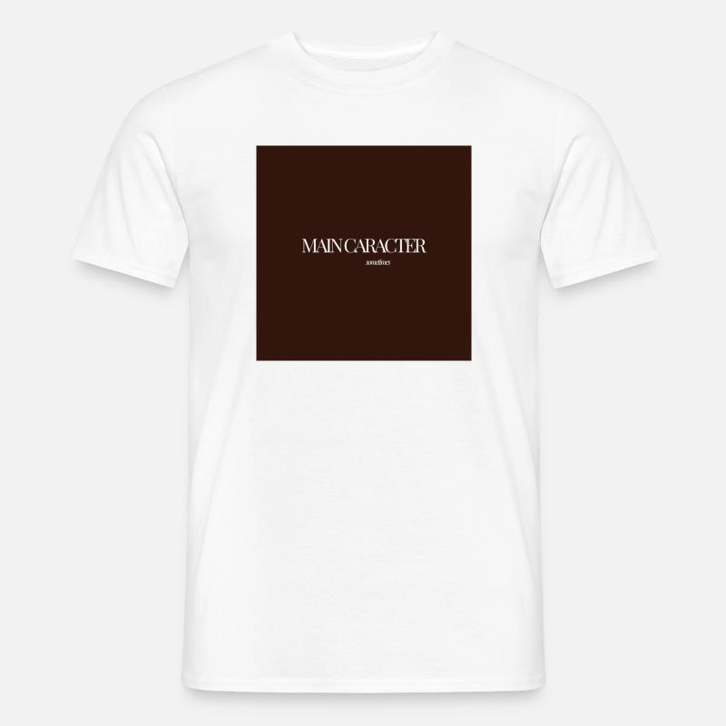 "CARACTER SOMETIMES" Graphic Tee Design - Men’s T-shirt - white