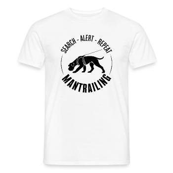 Schnauzer géant Chien de chasse de sport Chien de sport - T-shirt homme - blanc - Devant - AI Model Male 178 dark (178cm)