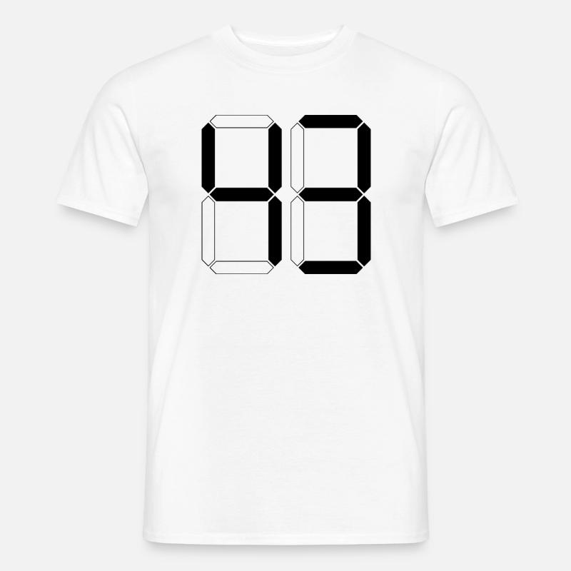 NUMMER 43 Dreiundvierzig Geschenk Digital - Männer T-Shirt - Weiß
