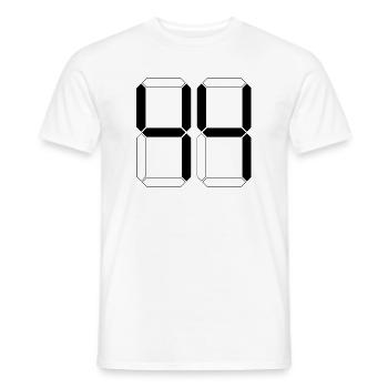 NUMÉRO 44 Quarante-quatre Cadeaux Numériques - T-shirt homme - blanc - Devant - AI Model Male 178 dark (178cm)