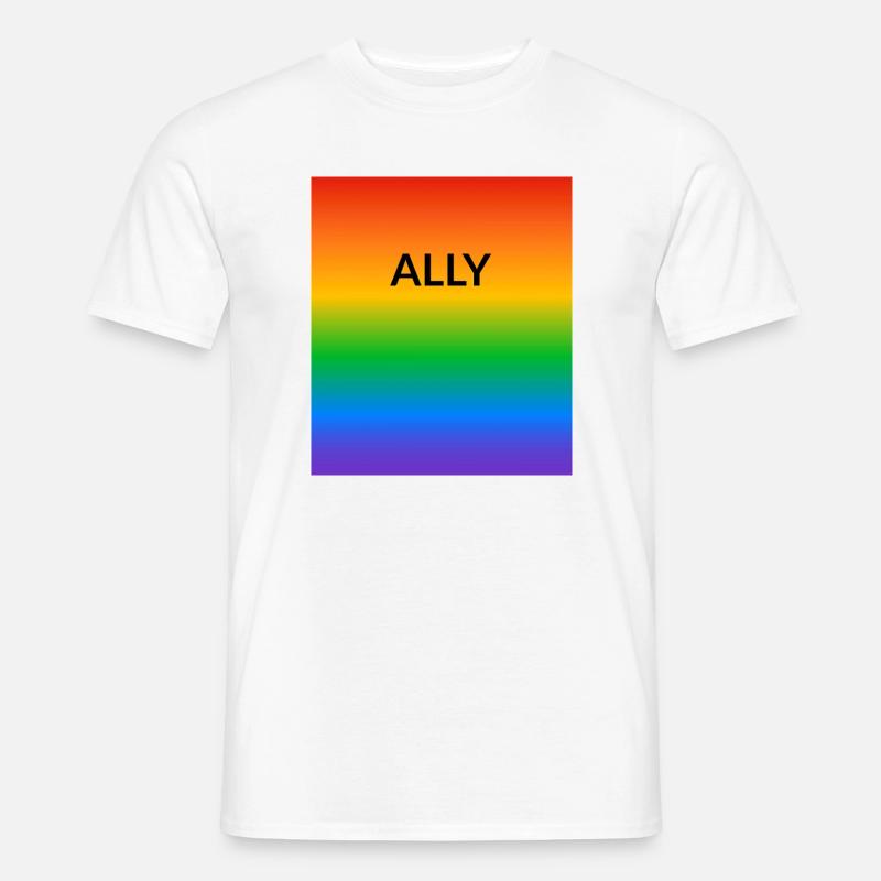 Stolzer Verbündeter - Männer T-Shirt - Weiß