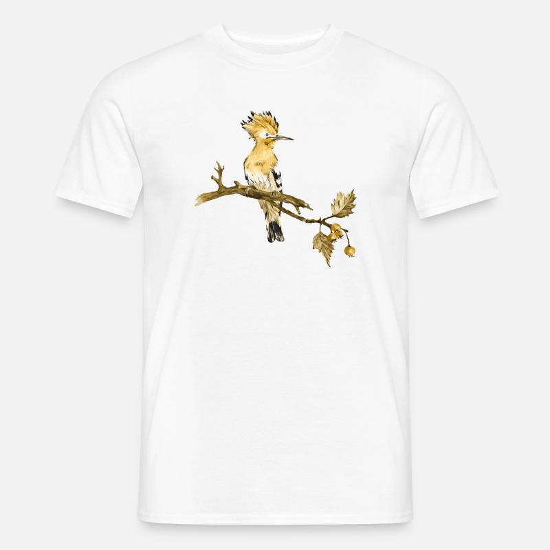 Bunter Vogel - Männer T-Shirt - Weiß